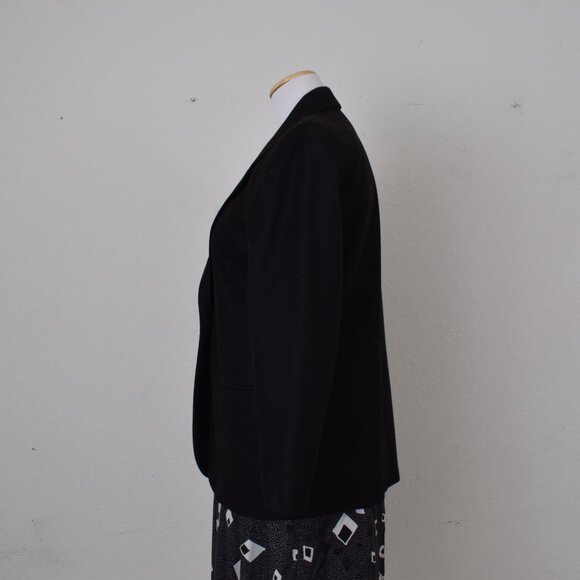 Vintage Black Wool Acrylic Blazer by Sag Harbor size S - Picture 2 of 7